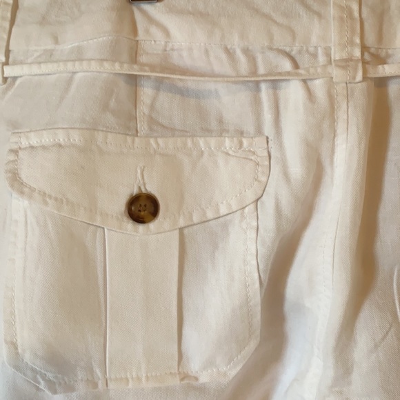 NWTR  Old Navy linen cotton blend cargo pants W 12 - Picture 7 of 13